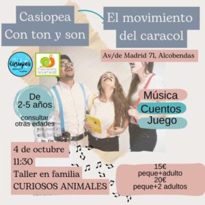 Curiosos animales a cargo de Casiopea con ton y son