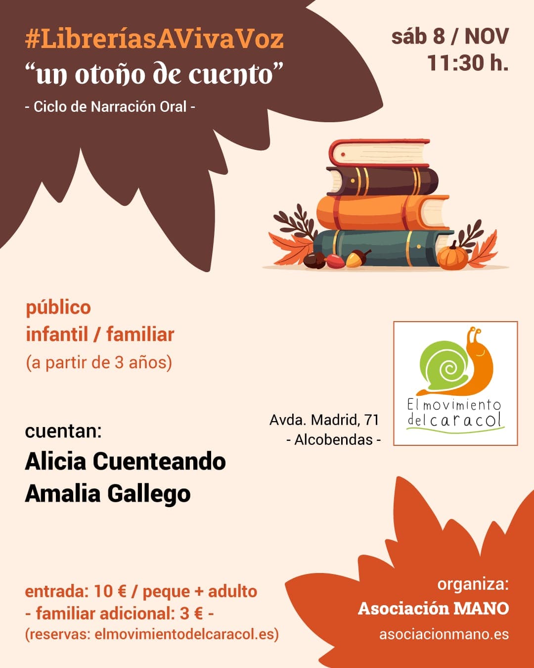 taller de cuentos de otoño